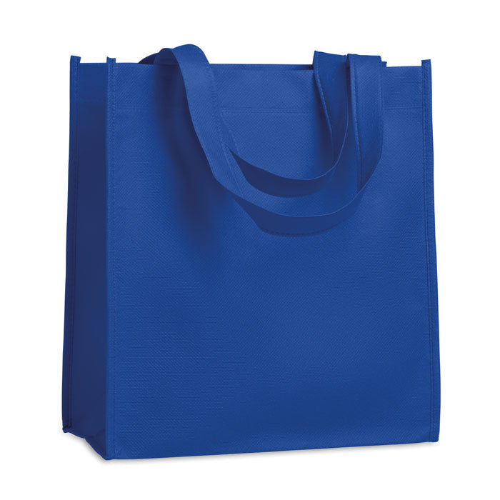 Non-woven boodschappentas met korte hengsels, royal blauw