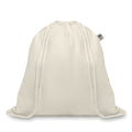 Rugzakje met koord van biologisch katoen, beige