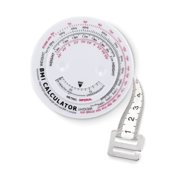 BMI-meetlint, wit