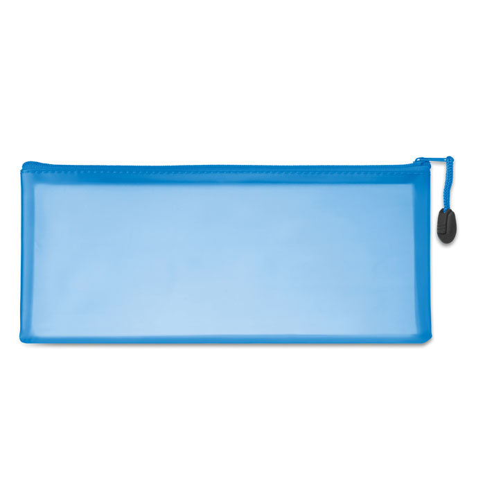 Grote pennenetui van PVC, blauw