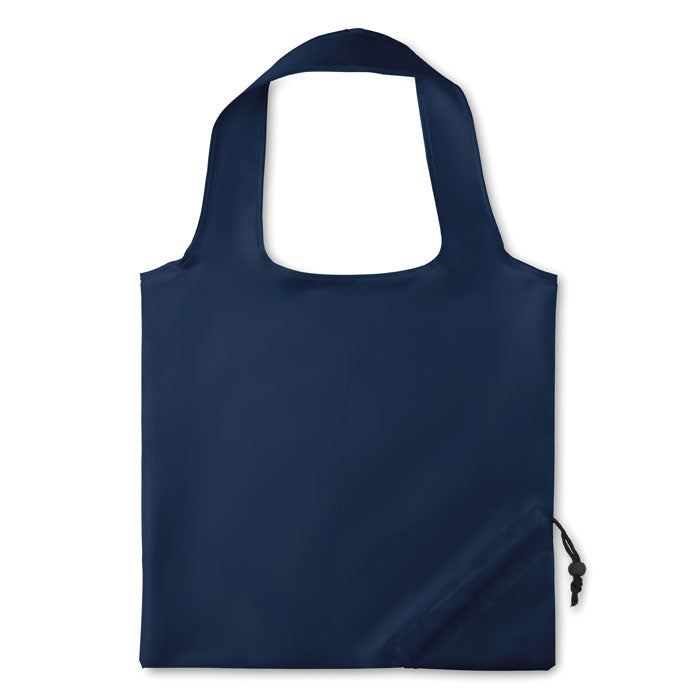 Opvouwbare boodschappentas met trekkoord, blauw