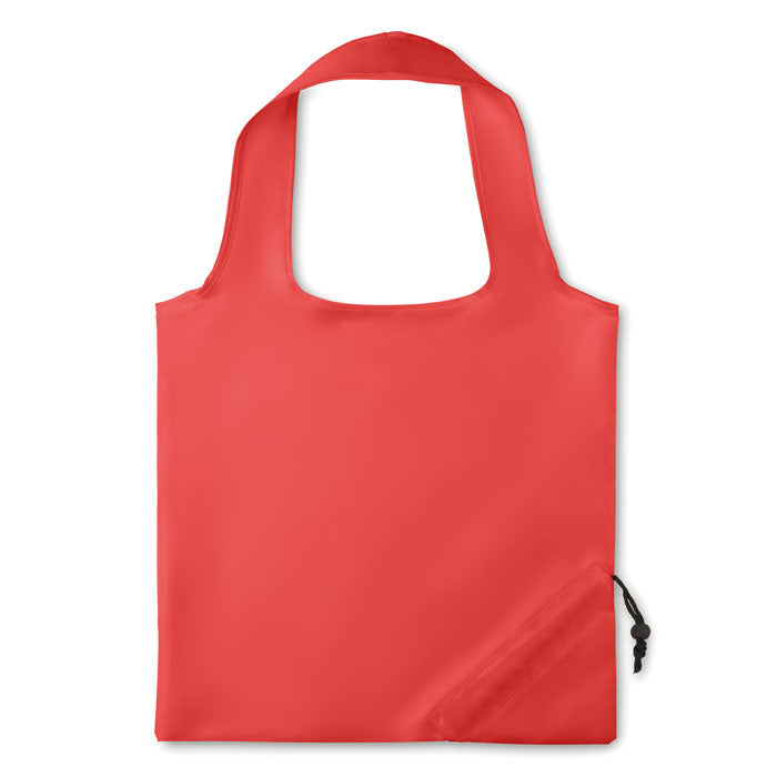 Opvouwbare boodschappentas met trekkoord, rood