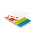 Paginamarkers in 5 kleuren, gerecycled papier, wit