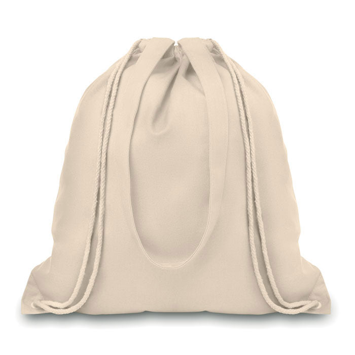 Canvas rugzakje met koord, 220 g/m², beige