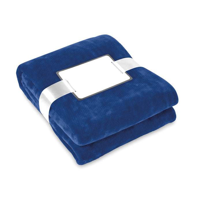 Deken van flanel fleece, 120 x 150 cm, blauw