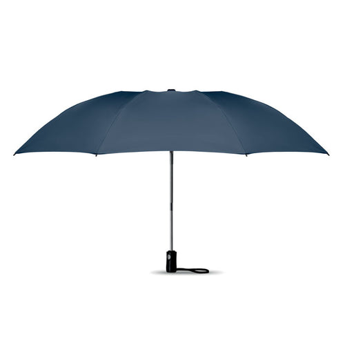 23 inch omkeerbare opvouwparaplu, blauw