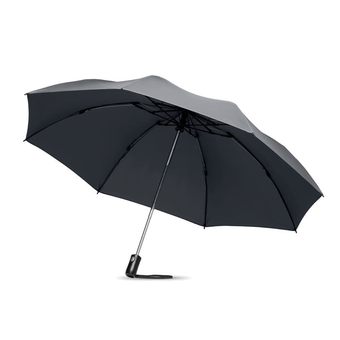 23 inch omkeerbare opvouwparaplu, grijs