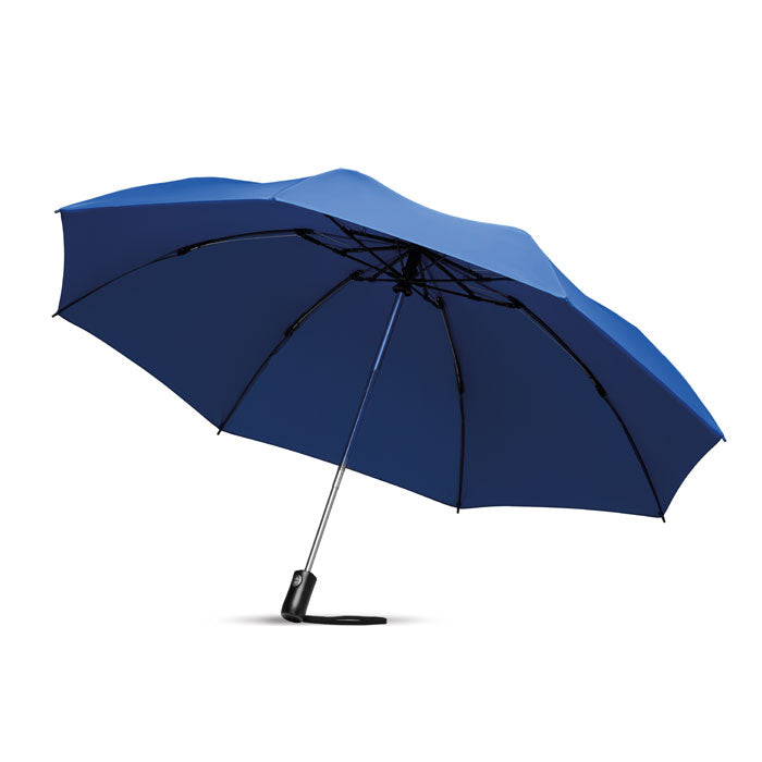 23 inch omkeerbare opvouwparaplu, royal blauw