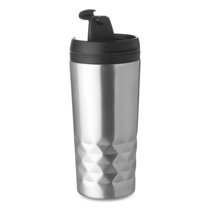 Dubbelwandige reisbeker, 280 ml, mat zilver