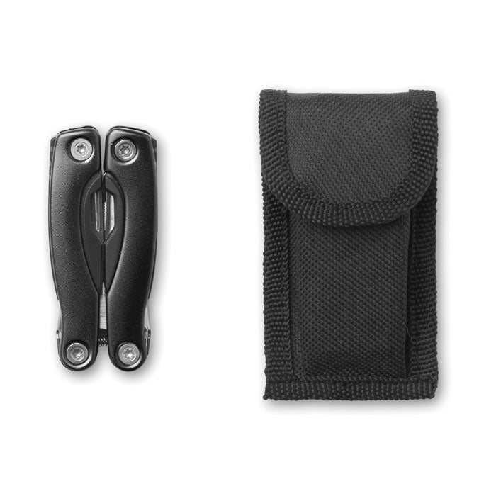 Compacte multitool met 9 functies, zwart
