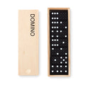 Dominospel in houten kist, hout