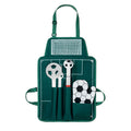 BBQ-schort met barbecuegereedschap, groen