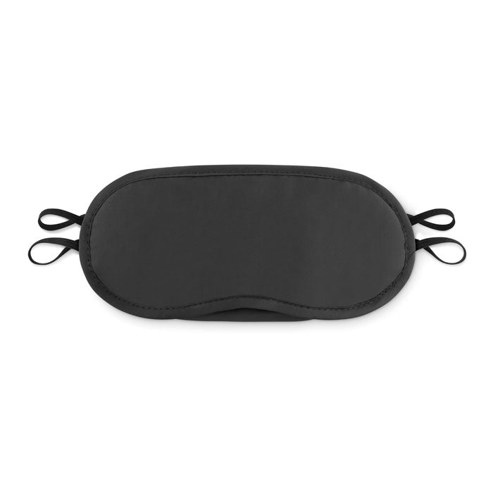 Slaapmasker van polyester, zwart