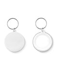 Button met sleutelhanger, wit