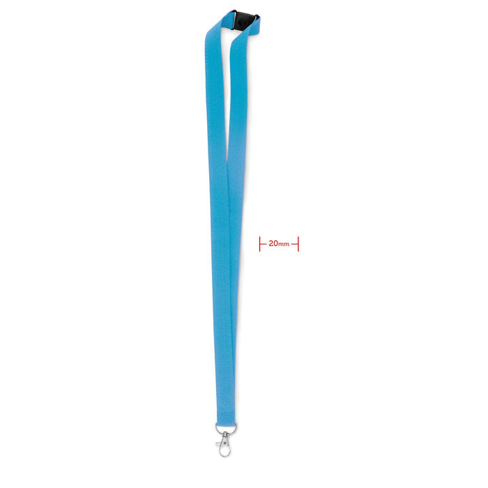 Lanyard met karabijnhaak en veiligheidssluiting, turquoise