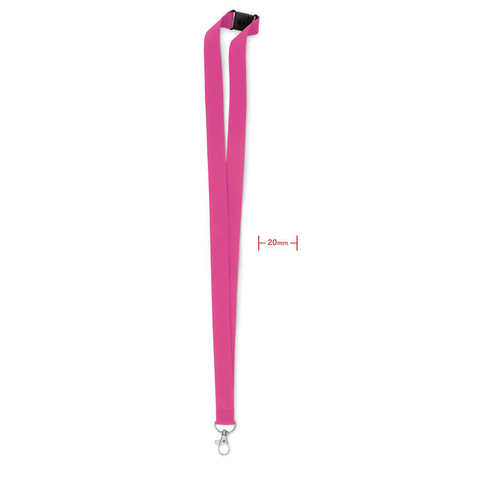 Lanyard met karabijnhaak en veiligheidssluiting, fuchsia