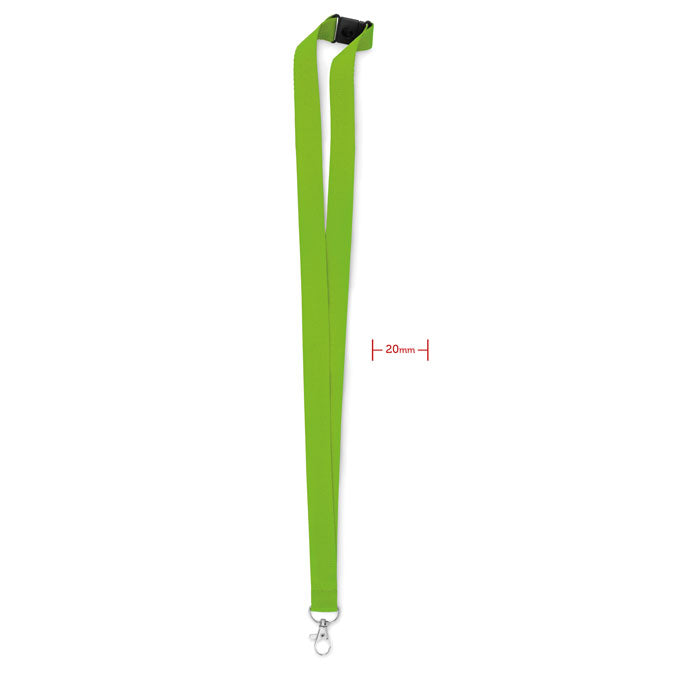 Lanyard met karabijnhaak en veiligheidssluiting, limoen