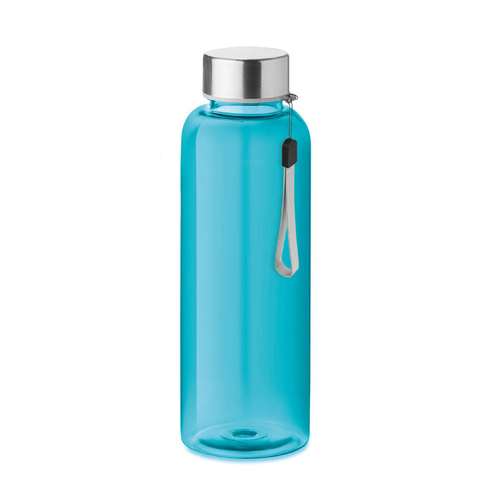 Drinkfles van Tritan met rvs dop, 500 ml, transparant blauw
