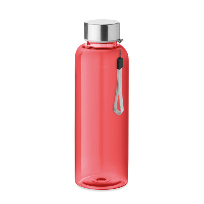 Drinkfles van Tritan met rvs dop, 500 ml, transparant rood