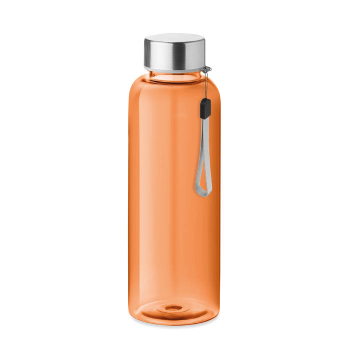 Drinkfles van Tritan met rvs dop, 500 ml, transparant oranje