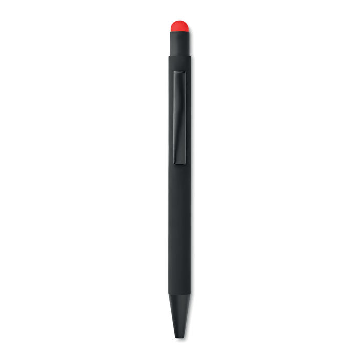 Stylus balpen van gerecycled aluminium, rood