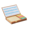 Bureauset met memoblok en kalender, beige