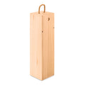 Wijnkist van hout met koordsluiting, hout