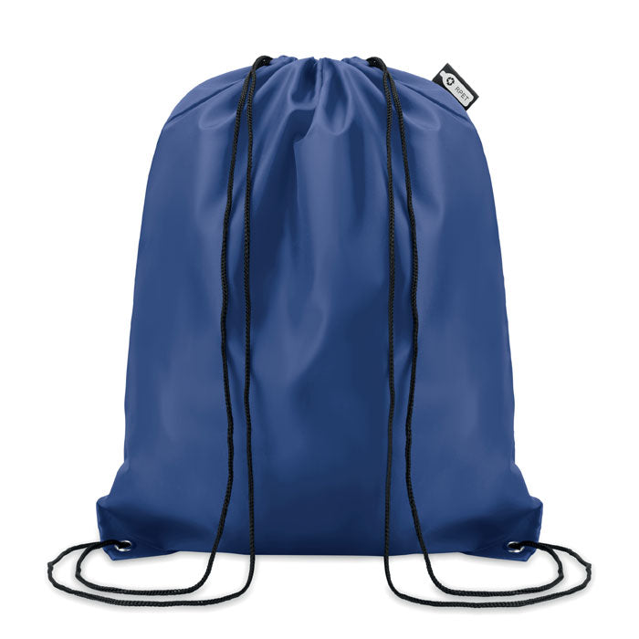 Rugzak met koord van gerecyclede flessen, blauw