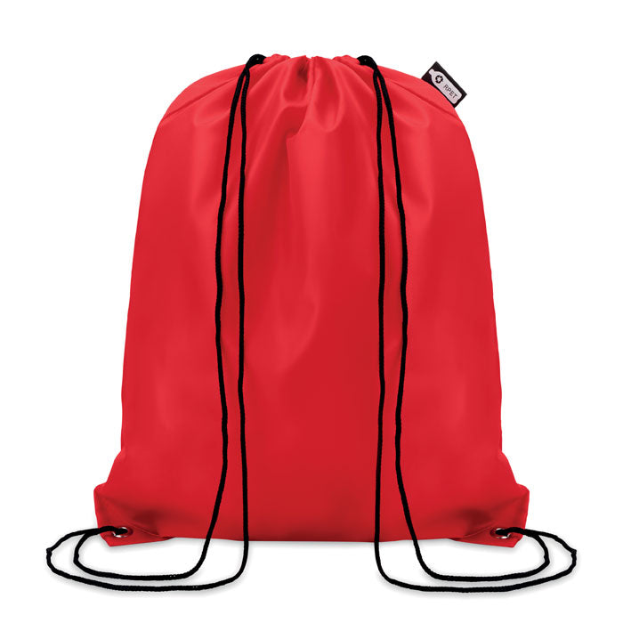 Rugzak met koord van gerecyclede flessen, rood