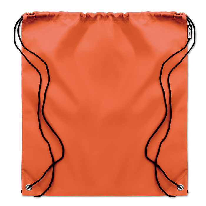 Rugzak met koord van gerecyclede flessen, oranje