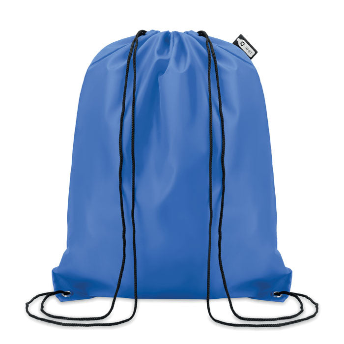 Rugzak met koord van gerecyclede flessen, royal blauw