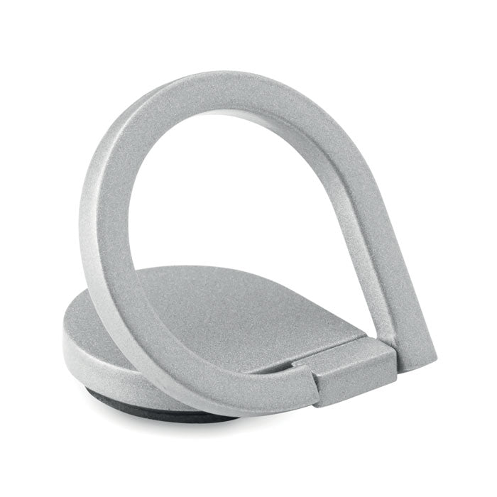 Telefoonring van mat metaal, zilver