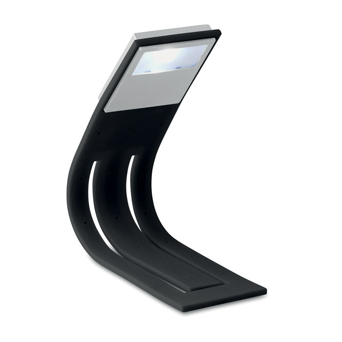 LED-leeslamp en boekenlegger in één, zwart