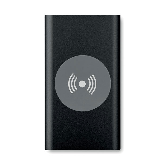 Powerbank met draadloze oplaadfunctie, 4000 mAh, zwart