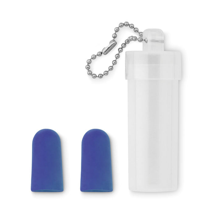 Oordopjes in opbergdoosje, blauw