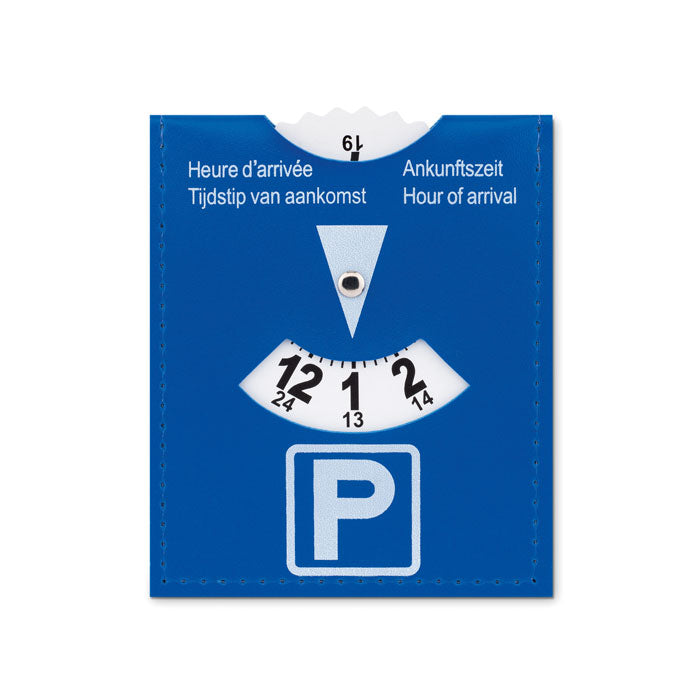 Parkeerschijf van PVC, blauw