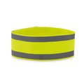 Sportarmband met reflectiestrepen, neon geel