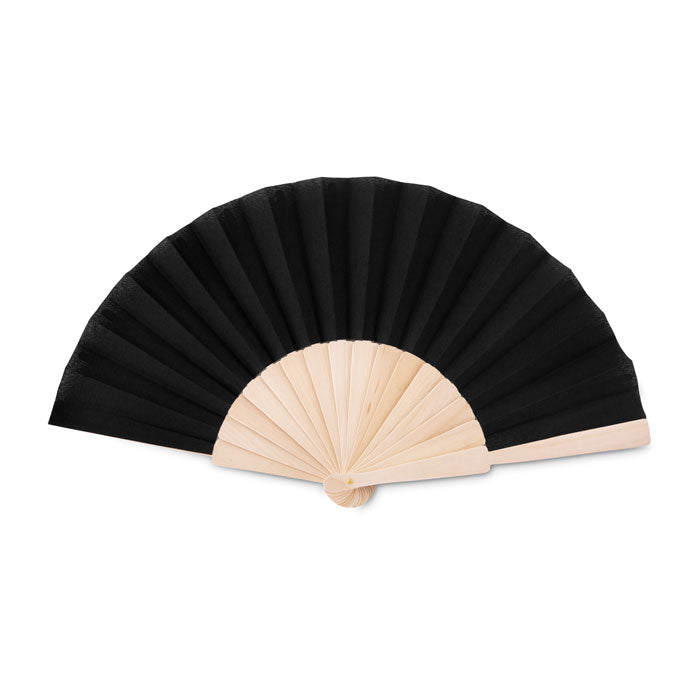 Houten waaier, zwart