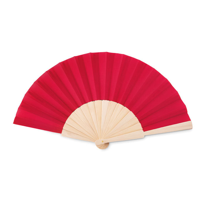 Houten waaier, rood