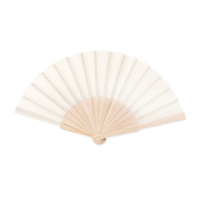 Houten waaier, beige