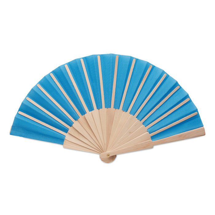 Houten waaier, royal blauw