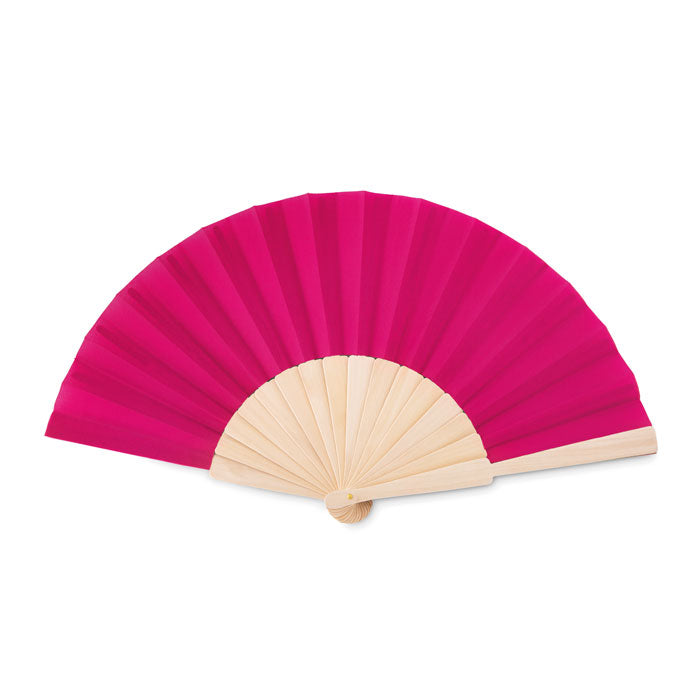 Houten waaier, fuchsia