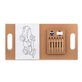 Kleurset voor kinderen met 30 kleurplaten, beige