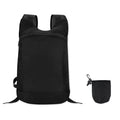 Opvouwbare sportrugzak met opbergpouch, zwart
