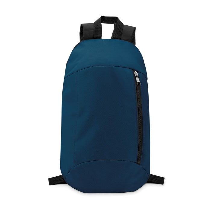 Rugzak met voorvak en draaglus, blauw