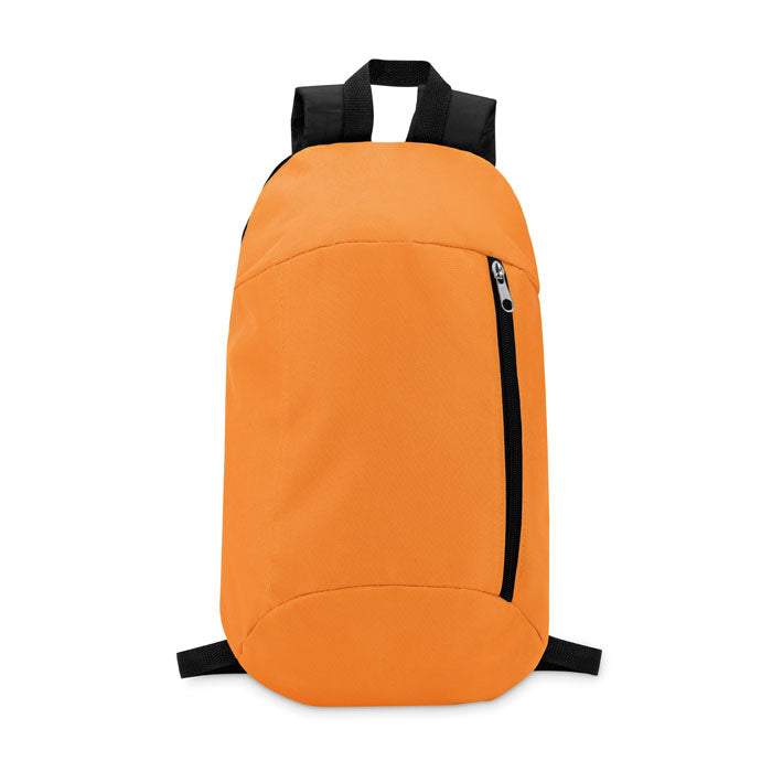 Rugzak met voorvak en draaglus, oranje