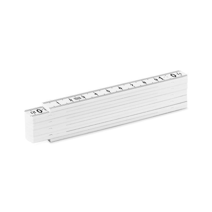 Duimstok van fiberglas, 1 meter, wit
