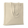 Katoenen boodschappentas met lange hengsels, beige