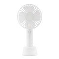 Draagbare ventilator met standaard, wit