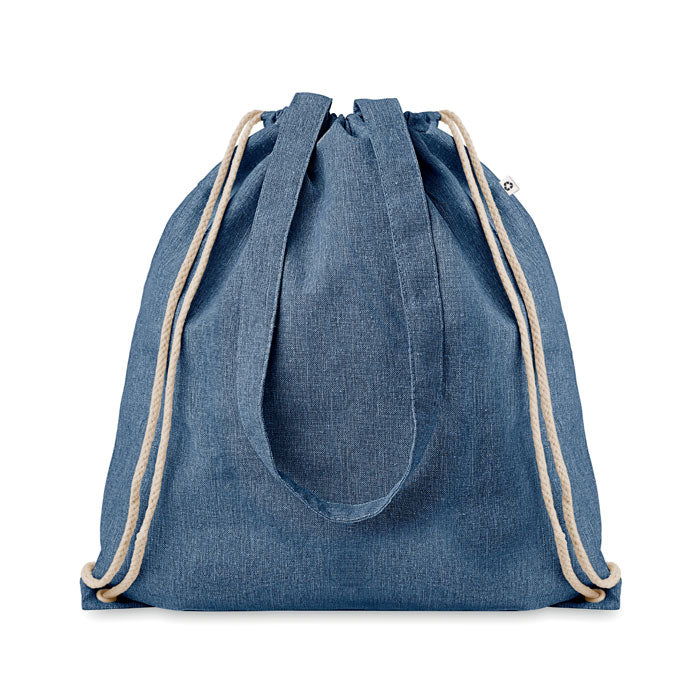 Draagtas van gerecycled katoen en polyester, royal blauw